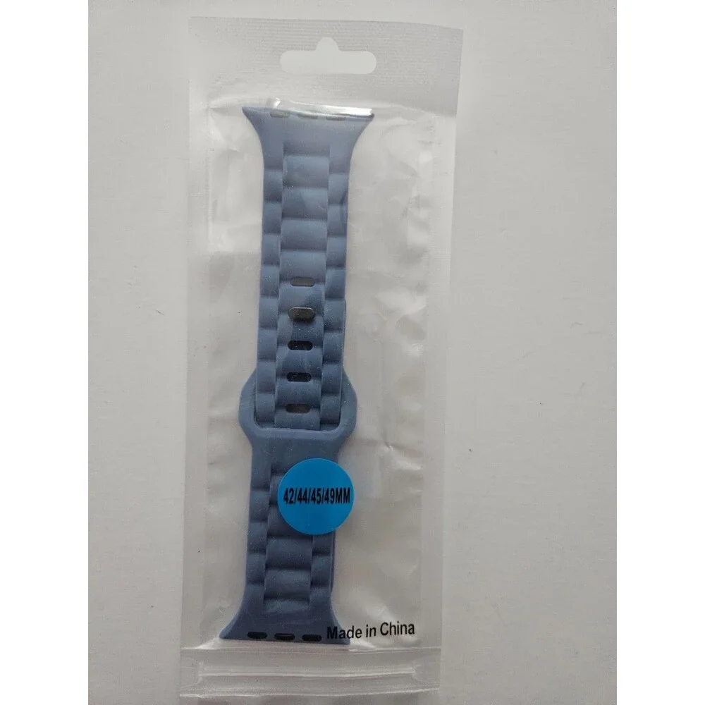 Navy Blue Sports Band for Apple Watch - Silicone Band 42/44/45/49mm